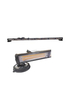 118 Cm Çakar Lamba 8 Cob Led 17 Fonksyionlu 48w Amber 12-30v / Lapa198