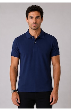 Parshey Regular Fit %100 Pamuk Polo Yaka Yarım Kollu Basic T-shirt Lacivert Parshey Regular Fit %100 Pamuk Polo Yaka Yarım Kollu Basic T-shirt Lacivert