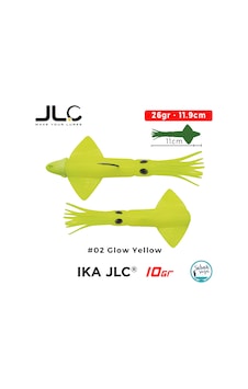 Jlc Ika 10 Combo Set 26gr 11.9cm 02 Glow Yellow 2+1 Silikon Kalamar Jlc Ika 10 Combo Set 26gr 11.9cm 02 Glow Yellow 2+1 Silikon Kalamar