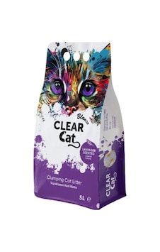Clear Cat Kedi Kumu Topaklaşan Bentonit Clear Cat Blanco 5l Lavanta Kokulu