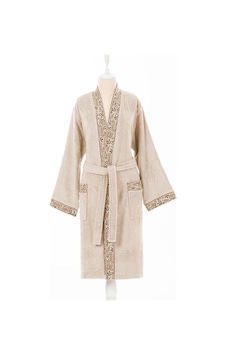 Bırds/bej Kimono Bornoz Peştamal Bornoz S/m Sarı