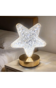 Yıldız Figürlü Kristal Görünümlü Led Masa Lambası, Şarjlı Ve Dokunmatik, 3 Renk Modlu Dekoratif Gece Aydınlatması Diğer Yıldız Figürlü Kristal Görünümlü Led Masa Lambası, Şarjlı Ve Dokunmatik, 3 Renk Modlu Dekoratif Gece Aydınlatması Diğer