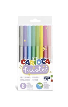 Carioca Pastel Süper Yıkanabilir Keçeli Kalem 8 Adet Carioca Pastel Süper Yıkanabilir Keçeli Kalem 8 Adet