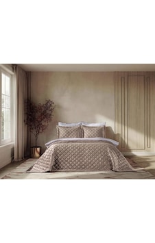 Doqu Home Luxury Yatak Örtüsü Imperial Çift Kişilik - Cappucino Krem Doqu Home Luxury Yatak Örtüsü Imperial Çift Kişilik - Cappucino Krem