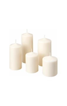 Ikea Fenomen Blok Mum Seti 5 Adet Natürel Ikea Fenomen Blok Mum Seti 5 Adet Natürel