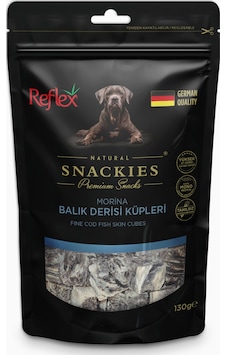 Reflex Snackies Morina Balık Derisi Küpleri 130 G Reflex Snackies Morina Balık Derisi Küpleri 130 G