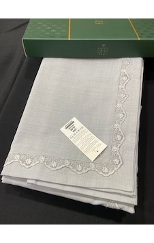 Azra Linen Kumaş Yemek Masa Örtüsü 160x220cm Gri Azra Linen Kumaş Yemek Masa Örtüsü 160x220cm Gri