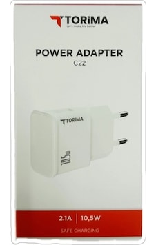 Torima C22 10.5W 2.1A Usb Şarj Başlığı Adaptörü Torima C22 10.5W 2.1A Usb Şarj Başlığı Adaptörü