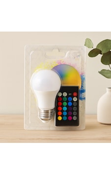 Led Ampul E27 9w Rgb Kumandalı 800 Lm 6500k Çok Renkli Led Ampul E27 9w Rgb Kumandalı 800 Lm 6500k Çok Renkli