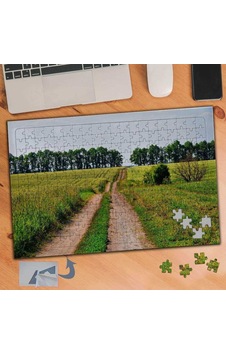 Ormana Uzanan Toprak Yol 240 Parça Puzzle Yapboz Tablo-086 Ormana Uzanan Toprak Yol 240 Parça Puzzle Yapboz Tablo-086