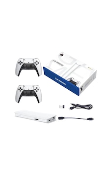 Yeni Modern Tasarım 2.4g Kablosuz Çift Kol Game Stick 20 Bin Oyun Bellek Atari Beyaz Ps Oyun Konsolu