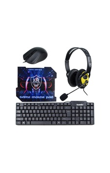 K20 Gaming 4 Parça Oyuncu Seti Klavye Mouse Kulaklık Mouse Pad Diğer K20 Gaming 4 Parça Oyuncu Seti Klavye Mouse Kulaklık Mouse Pad Diğer