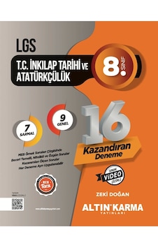 Altın Karma 2025 Lgs 8.sınıf T.c. İnkılap Tarihi Ve Atatürkçülük Sarmal Deneme