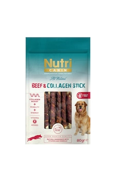 Nutri Canin Beef Collagen Stick Biftekli Köpek Ödülü 80gr Nutri Canin Beef Collagen Stick Biftekli Köpek Ödülü 80gr