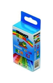 Nova Tozsuz Tebeşir 10'Lu Renkli Nc-4111 Nova Tozsuz Tebeşir 10'Lu Renkli Nc-4111