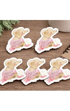 Fil Figürlü Happy Birthday Mdf Dekoratif Hediyelik 5 Li Set 5x5 Cm Fil Figürlü Happy Birthday Mdf Dekoratif Hediyelik 5 Li Set 5x5 Cm
