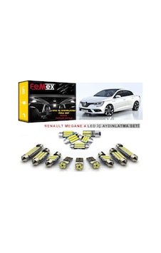 Femex Renault Megane 4 Led İç Aydınlatma Ampul Seti Parlak Beyaz Femex Renault Megane 4 Led İç Aydınlatma Ampul Seti Parlak Beyaz
