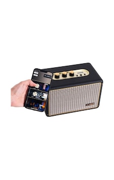 El Gitarı Amplifikatörü Siyah Renk, Yüksek Ses Kalitesi El Gitarı Amplifikatörü Siyah Renk, Yüksek Ses Kalitesi