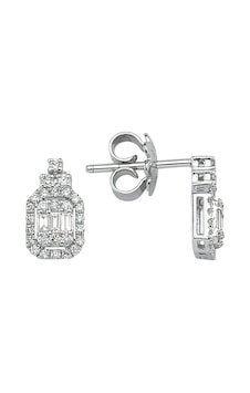 Altınbaş Pırlanta Baget Küpe Arm403-14k Altınbaş Pırlanta Baget Küpe Arm403-14k