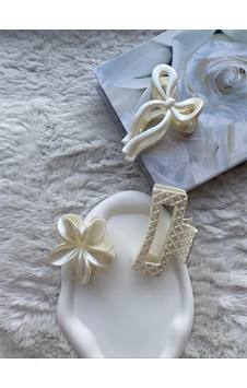 3'lü Set Fiyonk,lotus,dikdörtgen Toka 3 Çok Renkli 53798612 3'lü Set Fiyonk,lotus,dikdörtgen Toka 3 Çok Renkli 53798612