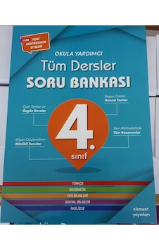 4.Sınıf Tüm Dersler Soru Bankası 2018 Baskı Element Yayınları 4.Sınıf Tüm Dersler Soru Bankası 2018 Baskı Element Yayınları