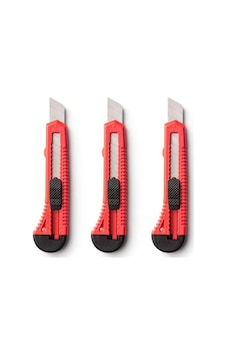 Ayrex 3'lü Profesyonel Maket Bıçağı Seti - 18 Mm Kırılabilir Çelik Uçlu Ve Güvenlik Kilitli Falçata Ayrex 3'lü Profesyonel Maket Bıçağı Seti - 18 Mm Kırılabilir Çelik Uçlu Ve Güvenlik Kilitli Falçata