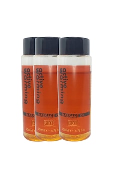 Active Warming Massage Oil 600 Ml Isıtıcı Özellikli Rotik Masaj Yağı X 3 Adet