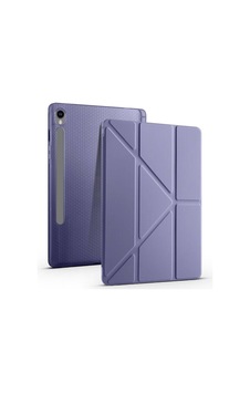 Aksesuarcim S10 Lite Sm-x400 İle Uyumlu Kılıf Silikon Yumuşak Kalem Bölmeli Esnek 4 Farklı Stand Olabilen Tablet Kılıfı Mor Sku: Zeusb0fqppl3q3 Arka Kapak