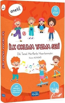 1. Sınıf Anetil - İlk Okuma Yazma Seti 10 Kitap Set Renkli Res...