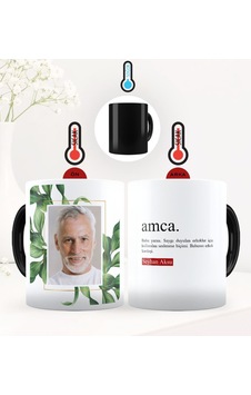 Kişiye Özel Fotoğraflı Amca Anlamı Sihirli Kupa Bardak - 1 Kişiye Özel Fotoğraflı Amca Anlamı Sihirli Kupa Bardak - 1