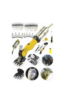 Böhrer Bhadp02 Pross Yellow Güçlendirilmiş Adaptörlü Yeni Nesil Koyun Kırkma Makinesi +2 Tarak + 4 Bıçak Hediyeli