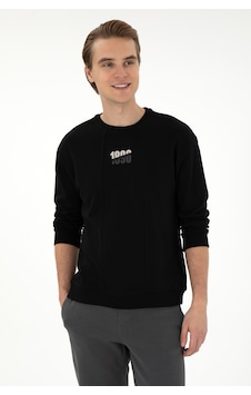 U.S. Polo Assn. Erkek Comfort Fit Bisiklet Yaka Siyah Sweatshirt 50293430-VR046 U.S. Polo Assn. Erkek Comfort Fit Bisiklet Yaka Siyah Sweatshirt 50293430-VR046