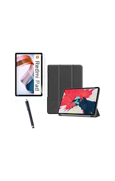 Xiaomi Redmi Pad Uyumlu Standlı Kılıf + Nano Flexible Kırılmaz Ekran Koruyucu + Tablet Kalemi Kılıf Xiaomi Redmi Pad Uyumlu Standlı Kılıf + Nano Flexible Kırılmaz Ekran Koruyucu + Tablet Kalemi Kılıf