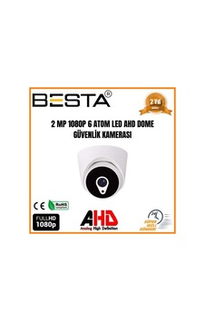 2 Mp 1080p 6 Atom Led Dome Ahd Güvenlik Kamerası 50 Adet Koli