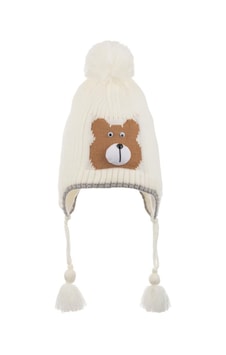 Benitto Kids Kitti 4-8 Yaş Erkek Çocuk Bere Beyaz Benitto Kids Kitti 4-8 Yaş Erkek Çocuk Bere Beyaz