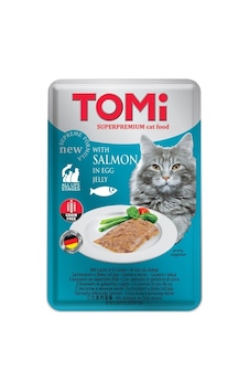 Tomi - 820 - Kedi Somon Ve Yumurta Tahılsız Pouch Mama - Csmo-tex - 100gr Pate