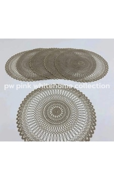 Supla Amerikan Servis Kardon işlemelİ 38 cm 6 lı paket Bej Supla Amerikan Servis Kardon işlemelİ 38 cm 6 lı paket Bej