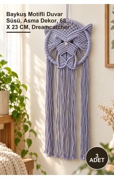 3 Adet Baykuşlu Düş Kapanı Baykuş Motifli Duvar Süsü, Asma Dekor, 68 X 23 Cm, Dreamcatcher Sarı 3 Adet Baykuşlu Düş Kapanı Baykuş Motifli Duvar Süsü, Asma Dekor, 68 X 23 Cm, Dreamcatcher Sarı