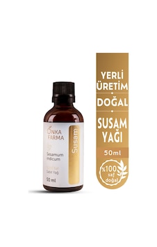 Onka Farma Saf Soğuk Sıkım Susam Yağı 50 ML Onka Farma Saf Soğuk Sıkım Susam Yağı 50 ML