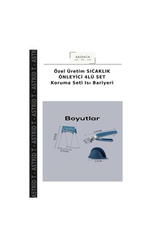 Özel Üretim Sıcaklık Önleyici 4lü Set Koruma Seti Isı Bariyeri Özel Üretim Sıcaklık Önleyici 4lü Set Koruma Seti Isı Bariyeri