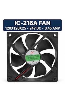 Jiao Yin 120x120x25 Mm 24v Dc 0,45a Kare Soğutma Fanı