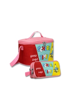 Ümit Çanta Yalıtımlı Beslenme Çantası Ve Kalemlik Seti Pembe - Yeşil Kız Çocuk School Time Baskılı Setumt6070 Kırmızı - Pembe Ümit Çanta Yalıtımlı Beslenme Çantası Ve Kalemlik Seti Pembe - Yeşil Kız Çocuk School Time Baskılı Setumt6070 Kırmızı - Pembe