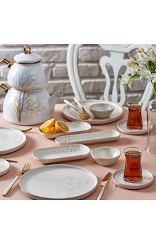 Neva N3219 Çınar Naturel 26 Prç Kahvaltı Takımı Beyaz Neva N3219 Çınar Naturel 26 Prç Kahvaltı Takımı Beyaz