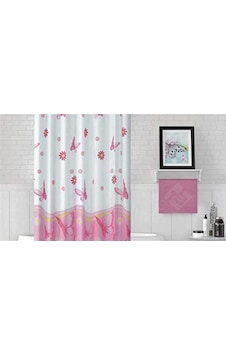 Jackline Duş Perdesi 6020 Model Çift Kanat 2X110 X200Cm Pembe-Beyaz Jackline Duş Perdesi 6020 Model Çift Kanat 2X110 X200Cm Pembe-Beyaz