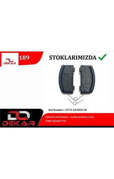 Surgulu Cam Mandalı Transıt T18 Dekar Et76a42004ck Surgulu Cam Mandalı Transıt T18 Dekar Et76a42004ck