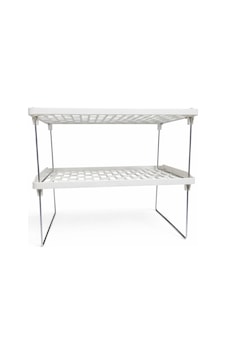 Modern Mutfak Rafı Metal Ayaklı Çok Amaçlı Organizer 2 Adet Beyaz Modern Mutfak Rafı Metal Ayaklı Çok Amaçlı Organizer 2 Adet Beyaz