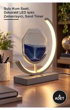 4 Adet Ledli Sulu Kumsaati Sulu Kum Saati, Dekoratif Led Işıklı Zamanlayıcı, Sand Timer Güneş 4 Adet Ledli Sulu Kumsaati Sulu Kum Saati, Dekoratif Led Işıklı Zamanlayıcı, Sand Timer Güneş