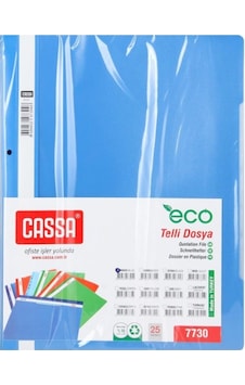 Cassa 7730 Mavi Telli Dosya 50'li Paket Cassa 7730 Mavi Telli Dosya 50'li Paket