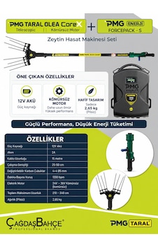 Taral Olea Core-x Teleskopik Sırt Tipi Akülü Zeytin Hasat Silkme Makinesi Taral Olea Core-x Teleskopik Sırt Tipi Akülü Zeytin Hasat Silkme Makinesi