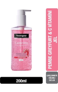 Neutrogena Pembe Greyfurt & C Vitamini Canlandırıcı Yüz Temizleme Jeli 200 ML Neutrogena Pembe Greyfurt & C Vitamini Canlandırıcı Yüz Temizleme Jeli 200 ML